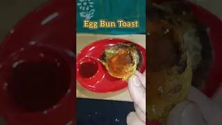 Desi Anda Toast with Bun!!😋 #EggBunToast #DesiBreakfast #AndaSnack #QuickRecipe #ToastyTwist #egg