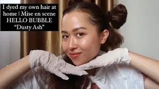 I DYED MY HAIR AT HOME | MISE EN SCENE HELLO BUBBLE &ldquo;DUSTY ASH&rdquo;