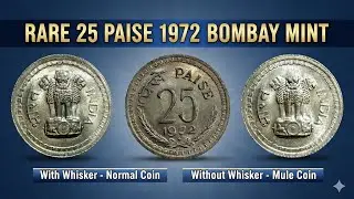 Rare 25 Paise 1972 Bombay Mint Mule Coin Set BUNC| Rare Rs1 1954 Gem UNC| Tilak M FSS Mule| #coin 