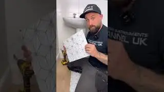How To Cut Vinyl Tiles Around Pipes #diy #shorts