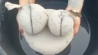 ASMR Very Relaxing Pure Cement 😍 🍑 peach Crumble On lots Of Water 💦💦💦💦💦💦💦💦💦💦