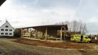 Schwabenhalle Hallenbau im Zeitraffer