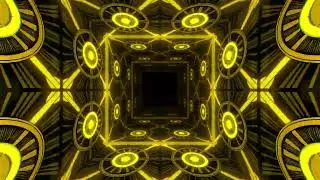 Endless Yellow Light Tunnel VJ Loops #abstract #vjloops #neon #tunnel