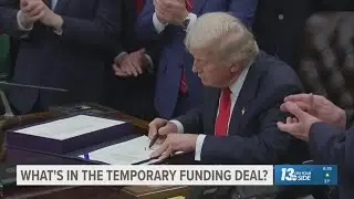 What is in the temporary funding bill that ended the government shutdown?
