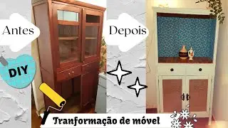 Como reformei um m&oacute;vel antigo - estilo Farmhouse - #furniturerestoration - DIY Renata Clappis