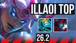 ILLAOI vs YORICK (TOP) | Perfect KDA: 10/0/1 | KR Grandmaster | 26.2