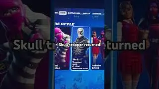 Skull trooper returned to Fortnite !! #fortnite