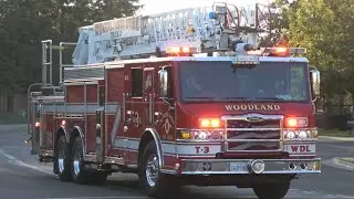 Woodland Fire Department Truck 3 Responding Code 3