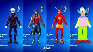 ALL NEW FORTNITE SKINS & ICON SERIES EMOTES!