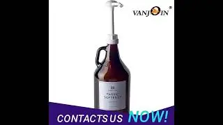 64oz Clear Reusable Glass Pump Bottle for Detergent