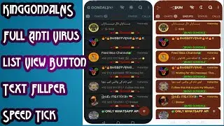 KingGondalNS Anti virus Immune WhatsApp List View Button Virus Button Text Flipper Speed Button
