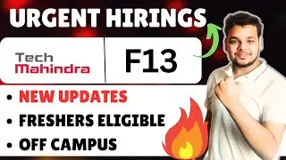 Urgent Tech Mahindra Hiring Announced | Off Campus Drive | 2026, 2025 Batch Hirings | Fresher Jobs