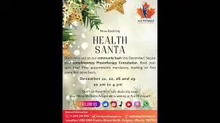Health Santa is coming to town... #calgarywellness#holidayrelaxation  #holidaywellness#physiotherapy