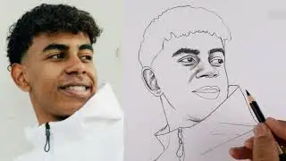 How to Draw Lamine Yamal Easy | Step by Step Pencil Sketch