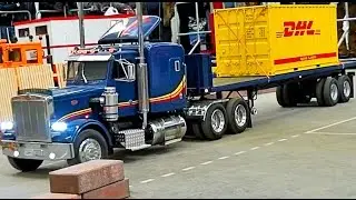 AWESOME BIG RC TRUCK, HEAVY LOAD TRANSPORT, TOW TRUCK, US TRUCK, SEMITRUCK & MORE! BIG SCALE 1:8!!!