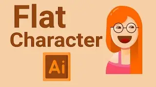 Creating Flat character using Adobe illustrator | #graphicdesigner #adobeillustrator #flatcharacter