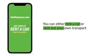 Get the app and start your business with GetRentacar.com - for owners
