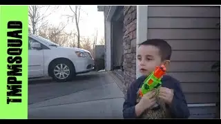 Zombie vs The My Pet Monster Squad vs Nerf Blaster