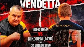 Irek vs Nikodem(14yo) Vendetta zapowiedź '22 lutego 2026' #armwrestling #armwrestler
