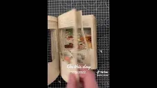 Book Flip of a Double Sided Book Carving From a Mrs Beaton's Book #book #carving #mrsbeaton #art