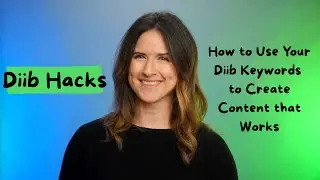 diib Answer Engine Hacks - How to Use Your diib Keywords & ChatGPT to Create Content