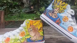 Custom Shoes DRAGON BALL Z  ( GOKU SUPER SAIYAN & VEGETA  MAJIN )#shillong