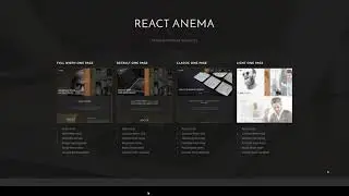 Anema - React OnePage Template React Minimal react slick slider Sena