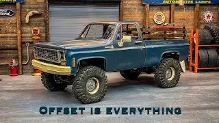RC4wd Scottsdale Squarebody Build Off, Part 6, Wheel Offset, Scale Hubcaps & More