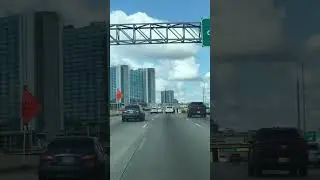 Driving noon 12:00 AM Pearland to Downtown Houston And Highway ASMR sounds November 2025 