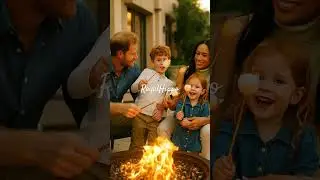 Prince Harry,  Meghan Markle Toast Marshmallows with Kids 🔥 #RoyalFamily #PrinceHarry #camping
