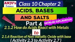 Part 4 How do Acids react with Metals (Activity 2.3 to Activity 2.7) Class 10 Chemistry Chapter 2