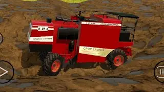 Harevstaer combian machine  in mud of game, #viralvideo #2026 