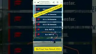 rmlau ba 3rd year result 2023 | avadh university ba 3rd year result 2023 | ba final year result 2023