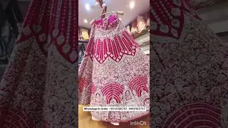 Dark Pink Bridal Lehenga 😍👗😍 Choli in India #shortvideo #youtubeshorts #ytshorts #shorts