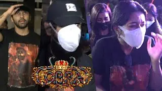 Chiyaan🔥🔥, Dhruv Vikram, Heroines Mass Entry at Cobra FDFS  at Rohini Theatre