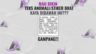 CARA MEMBUAT STIKER ANOMALI LEWAT WHATSAPP || TREND TIKTOK || GRATIS 100%