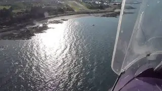 landing at quiberon france in P&M Quik Microlight