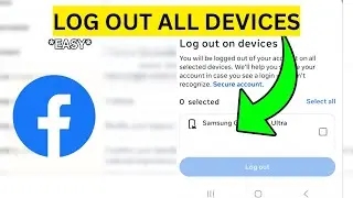 How To Logout All Devices on Facebook(EASY)