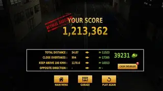 Traffic racer highest score ever !!!! 1,213,362 🥇 !!! 39,231 🤑🏎
