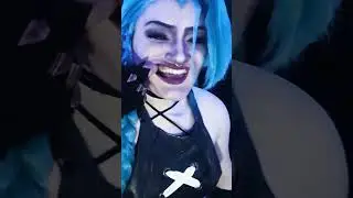 #jinx #cosplay #transformation from #arcane / #leagueoflegends #paintthetownblue