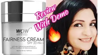 WOW FAIRNESS CREAM REVIEW AND DEMO || Skin whitening || Shine with bhavna
