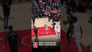 Durant and Sengun pick and roll is unstoppable 🔥 #nba #basketball