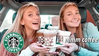 trying STARBUCKS HOLIDAY DRINKS that TIKTOK recommended
