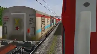 Single Line Crossing, NORTH EAST EXP xing BRAHMAPUTRA MAIL at Nalbari | MSTS #mstsindianrailways
