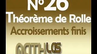 théorème de rolle -- accroissements finis