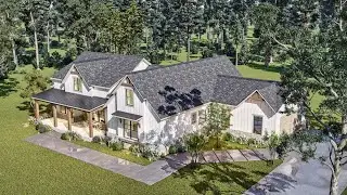 4-Bedroom, 2764 Sq Ft Modern Farmhouse Plan with Bonus Room