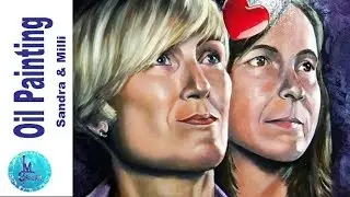 Painting Sandra & Milli - Oil Painting Timelapse