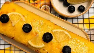 Easy Lemon and Blueberries Cake Recipe By The Hungry Chef | Lemon Blueberry Cake Recipe