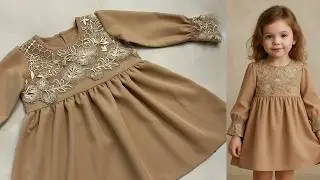 New winter Baby Frock cutting and stitching || baby frock design 