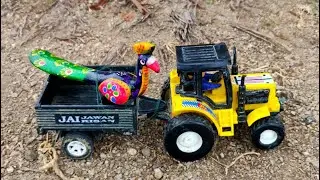 peacock wood Toys and Tractor Trolly | Kids Videos | Bommu Kutty